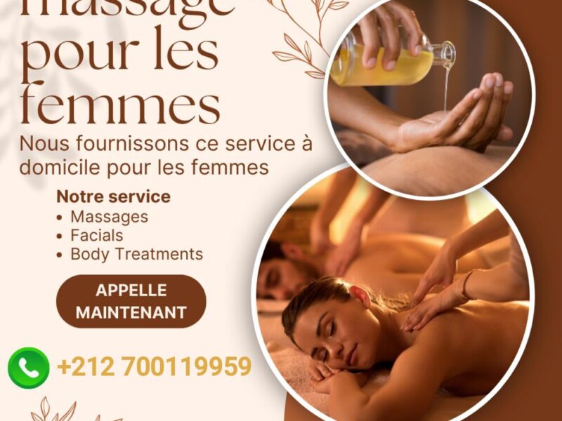 🌟 Massage Professionnel à Domicile pour les femmes- Marrakech 🌟
